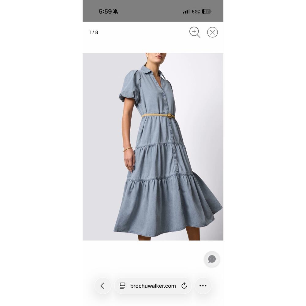 Brochu Walker Havana denim dress- size XL
